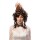Schicker Steampunk-Mini-Hut mit Federn für Frauen Braun