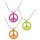 Orangene Hippiekette Zeichen Hippie Ketten