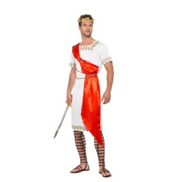 Römer-Toga Kostüm Weiß-Rot M (48/50)
