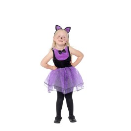 Entzückendes Katzen-Kostüm für Kinder Schwarz-Violett T1, 1 - 2 Jahre, 85 - 89 cm