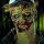 Blutige Latex-Maske Zombie Mit Kleber