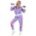 Auffälliger Jogging-Anzug Tussi Violett XL (46/48)