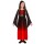 Gothic-Kleid mit Kapuze für Kinder Rot-Schwarz 128, 5 - 7 Jahre