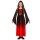 Gothic-Kleid mit Kapuze für Kinder Rot-Schwarz 140, 8 - 10 Jahre