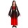 Gothic-Kleid mit Kapuze für Kinder Rot-Schwarz 140, 8 - 10 Jahre