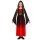 Gothic-Kleid mit Kapuze für Kinder Rot-Schwarz 158, 11 - 13 Jahre