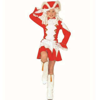 Tanzmariechen Kostüm für Kinder Rot-Weiß 116, 4 - 5 Jahre