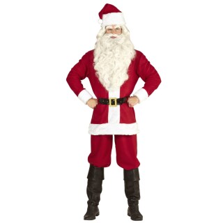 Schönes Weihnachtsmann-Kostüm für Herren Rot-Weiß XL/XXL (54/56)