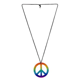 Cooler Hippie-Schmuck Woodstock regenbogenfarben