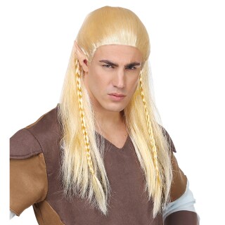 Cosplay Elfenperücke lang für Herren Blond