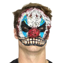 Horror-Clown Maske aus Schaum-Latex