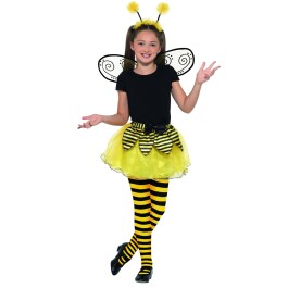Kostüm-Set Biene Gelb-Schwarz M, 7 - 9 Jahre, 130 -...