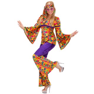 Damen Hippie Kostüme Flower Power M