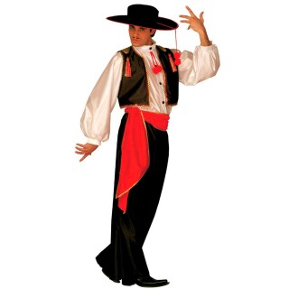 Spanier Kostüm Flamenco Tänzer - Latin Gr M