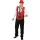 Paillettenweste Karneval Weste Fasching rot