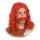 Kostümzubehör Perücke Wikinger mit Bart rot