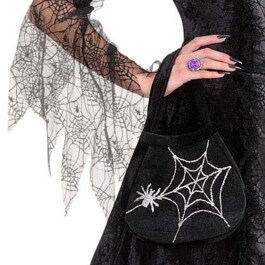 Halloween Spinnen Handtasche Damentasche Hexentasche