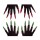 Rote Halloween Hexen Handschuhe mit Nägeln Hexenhandschuhe