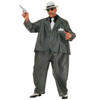 Gangster Mafia Fett Kost&uuml;m Al Capone Fat Suit Kost&uuml;m Ganove