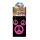 Peacezeichen Kette Halskette neon pink mit Ohrclips