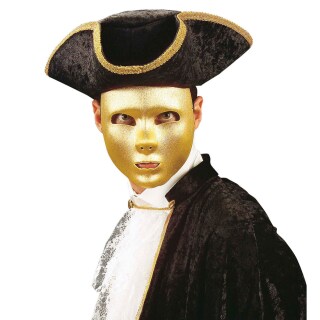 Gold Maske Barock Venezianische Goldmaske Opernmaske
