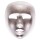 Silberne Maske Phantom Maske Silber Theatermaske