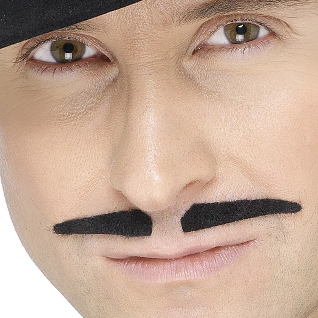 SCHWARZER BART Schnurrbart Schnauzer Moustache Bärte