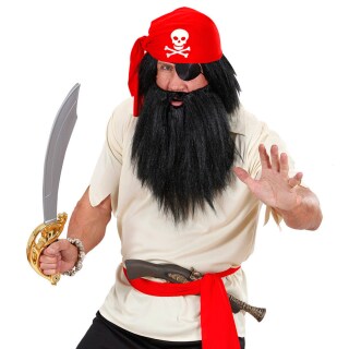 Roter Piratenhut Pirat Faschingshut Seeräuber Hut