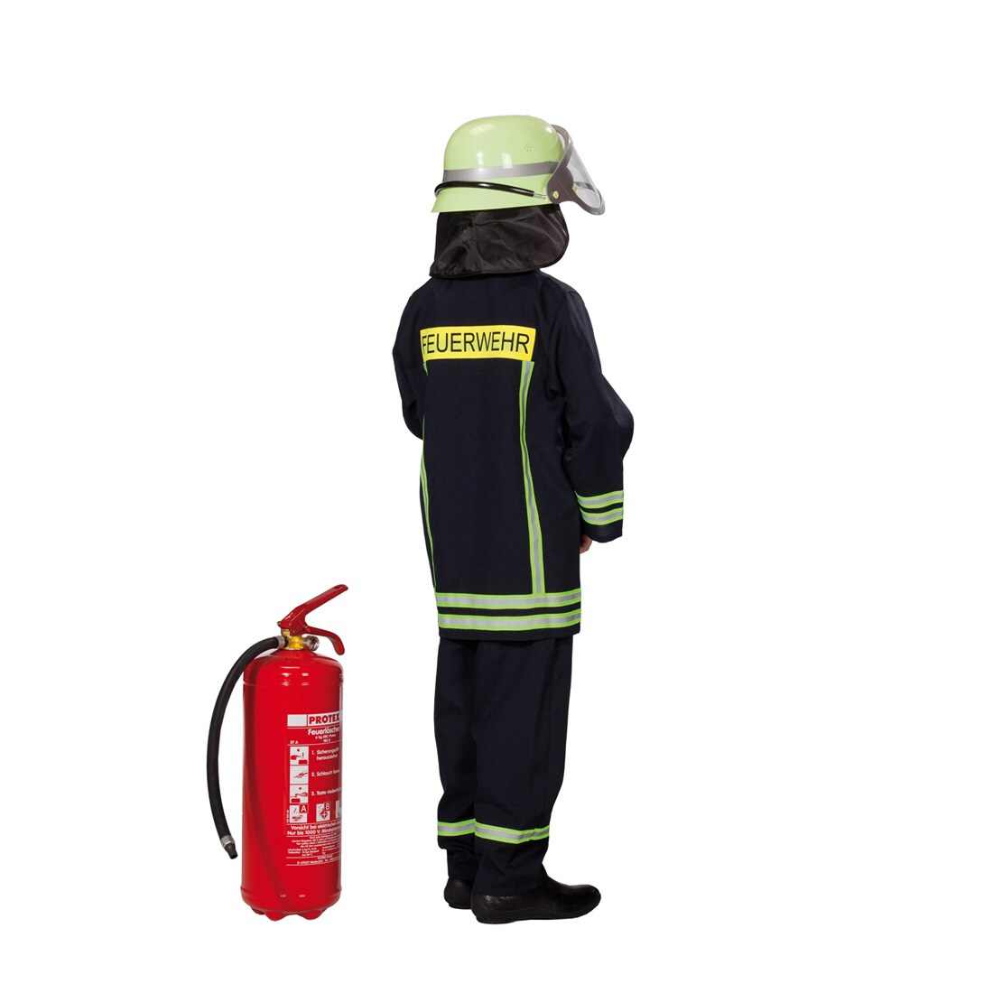 Rubie's Feuerwehrmann Kostüm Für Kinder – 2-teilig (Jacke & Hose) Mit Reflektierenden Streifen