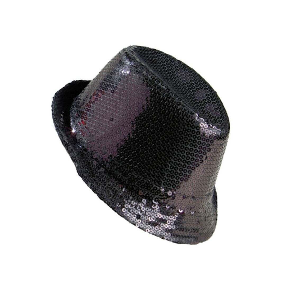 Paillettenhut Schwarz – Glitzernd, Einheitsgröße (ca. 58 Cm), Aus 100 % Polyester