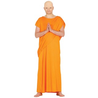 Originelles Buddhistischer Mönch Kostüm für Erwachsene Orange L (52/54)