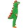 Originelles Dino-Kostüm für Kinder Grün 104, 3 - 4 Jahre
