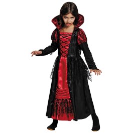 Edles Vampirin-Kostüm für Mädchen...