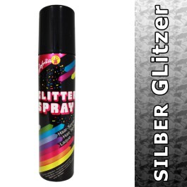Glitter Spray Farbiges Haarspray silber