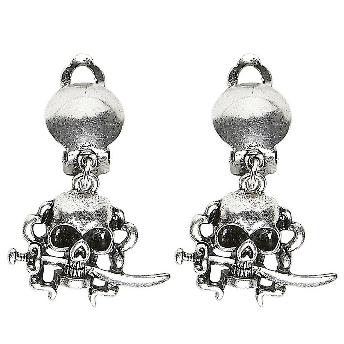 Halloween Ohrringe Totenkopf - Gothic Schmuck Mit Strass Für Frauen