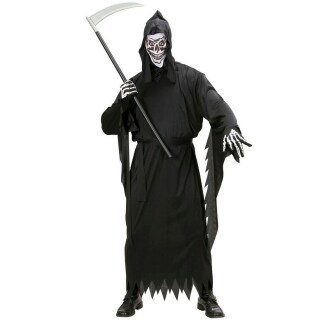 Gruseliges Geister-Kostüm Spuk-Gespenst für Erwachsene Schwarz L (52)