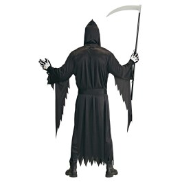 Gruseliges Geister-Kostüm Spuk-Gespenst für Erwachsene Schwarz L (52)