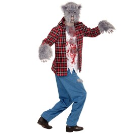 Furchterregendes Wolf-Kostüm mit Maske & Pranken S (48)