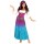 Außergewöhnliches Wahrsagerin-Kostüm für Damen Violett-Türkis