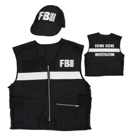 Angesagtes FBI-Kostüm für Herren Schwarz