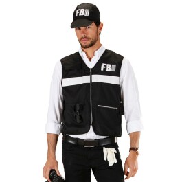 Angesagtes FBI-Kostüm für Herren Schwarz M/L (50/52)