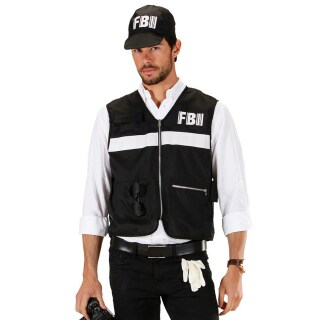 Angesagtes FBI-Kostüm für Herren Schwarz XL (54)