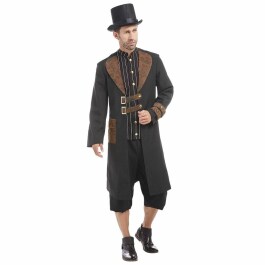 Extravagantes Steampunk-Kostüm für Herren Braun-Schwarz