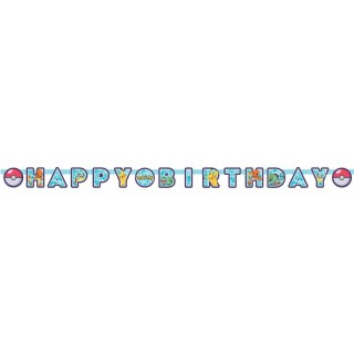 Pokémon Happy Birthday Banner 218x12cm