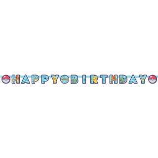 Pokémon Happy Birthday Banner 218x12cm