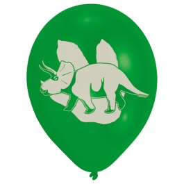6 Aufregende Dinosaurier Latex-Ballons 27,5cm/11"
