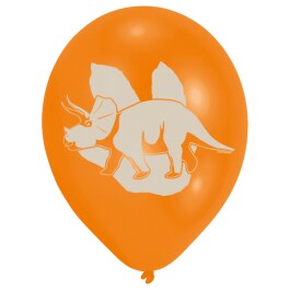 6 Aufregende Dinosaurier Latex-Ballons 27,5cm/11"