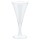 20 Mini-Sektgläser aus Plastik Transparent 59ml
