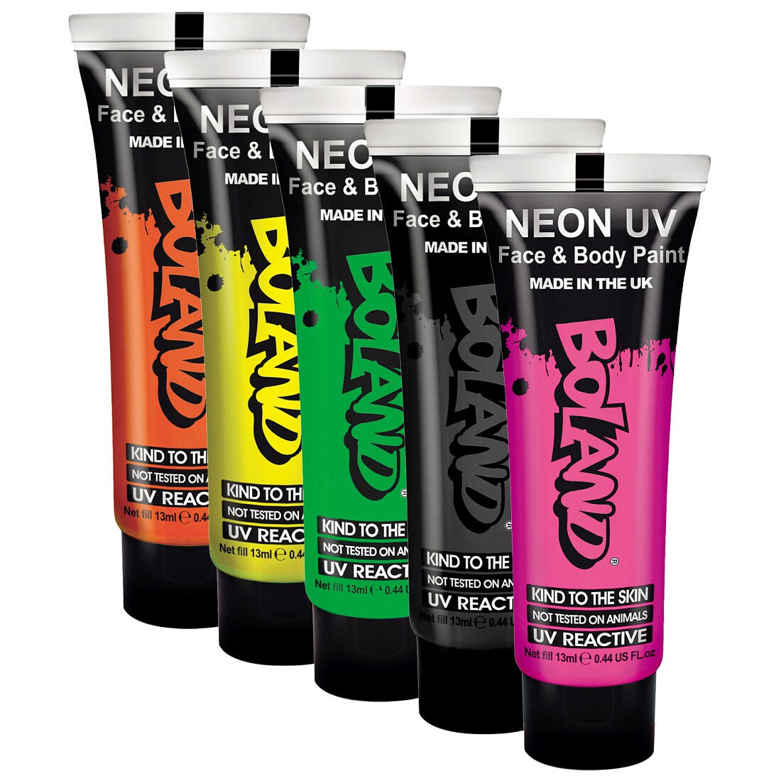 Schwarzlicht Theaterschminke Körperfarbe Gesichtsfarbe UV Neon-Make-Up Neongelb 