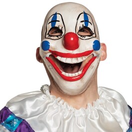 Horror Clown Maske mit beweglichem Unterkiefer